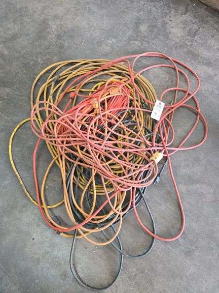 Extension cords.