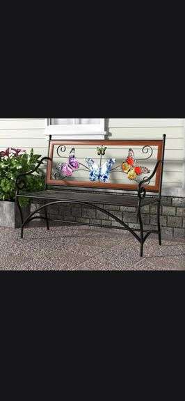Outdoor Park Bench Donated by: Village MudBugs "Just South of Xenia"