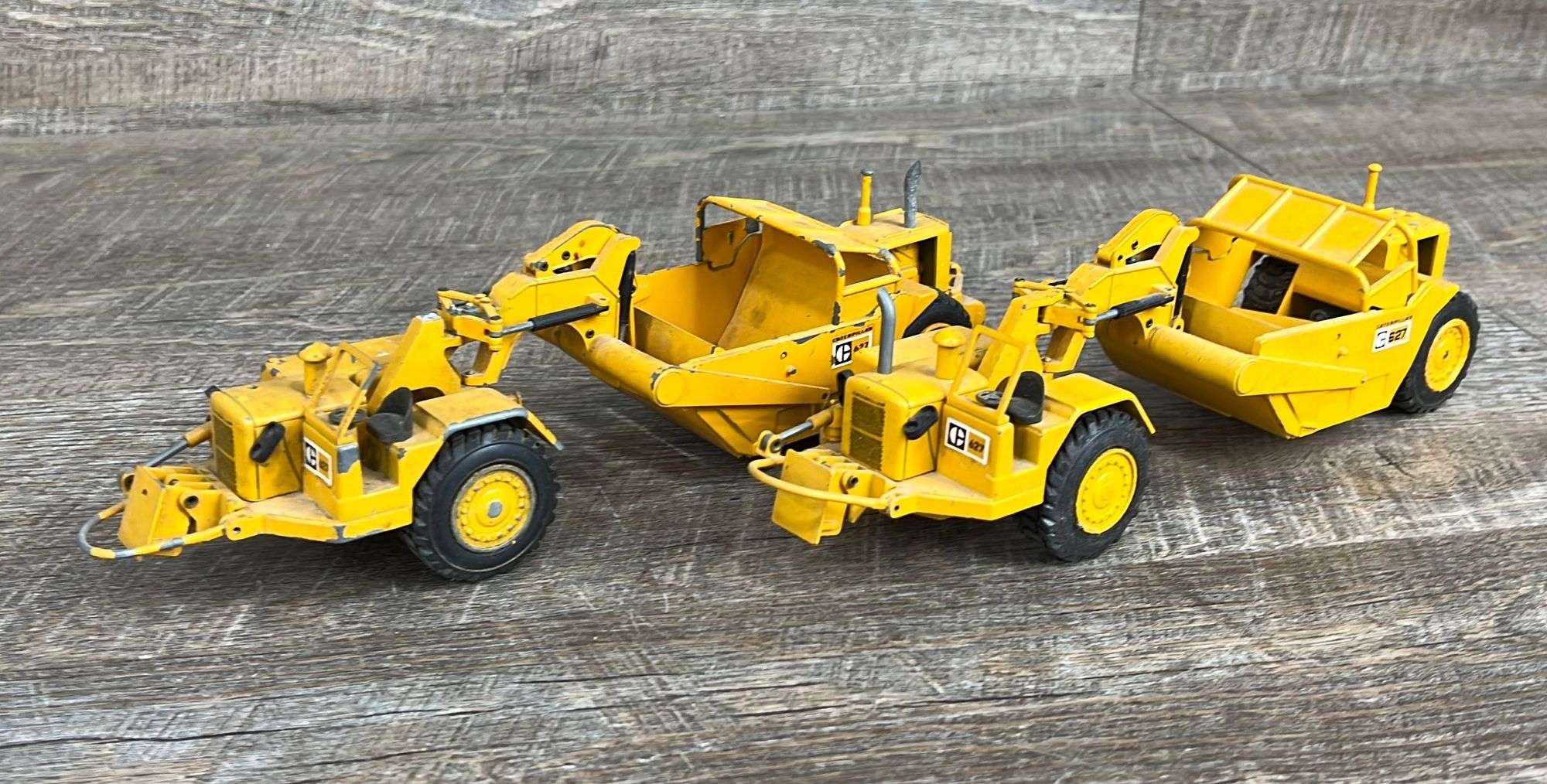ヴィンテージ 西ドイツ製 Push-Pull Schurfzug CAT 627 2 - Caterpillar 627 push-pull scrapers - Schneider