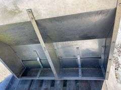 3' wide stainless steel hog feeder