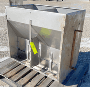 3' wide stainless steel hog feeder