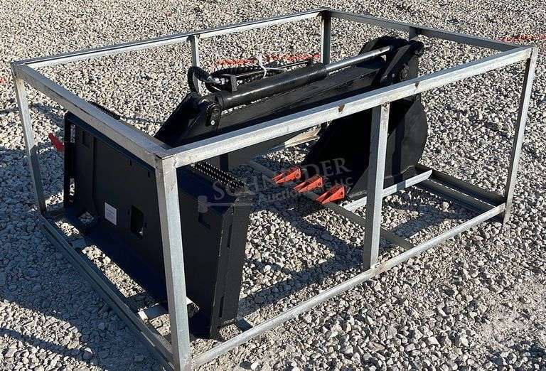 Unused skid steer fixed arm backhoe w/ 14" bucket