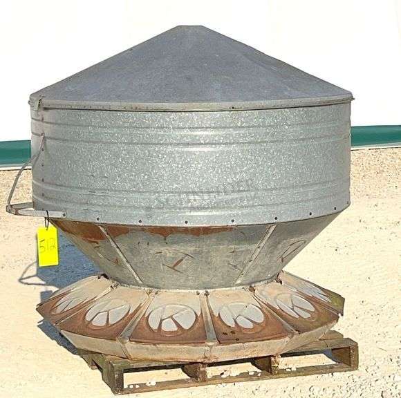 Circle K galvanized hog feeder