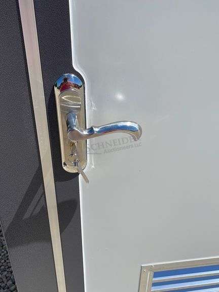 Unused portable double toilet unit