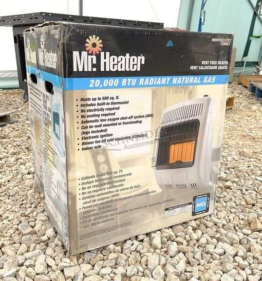 2- Mr. Heater 20,000 BTU natural gas heaters