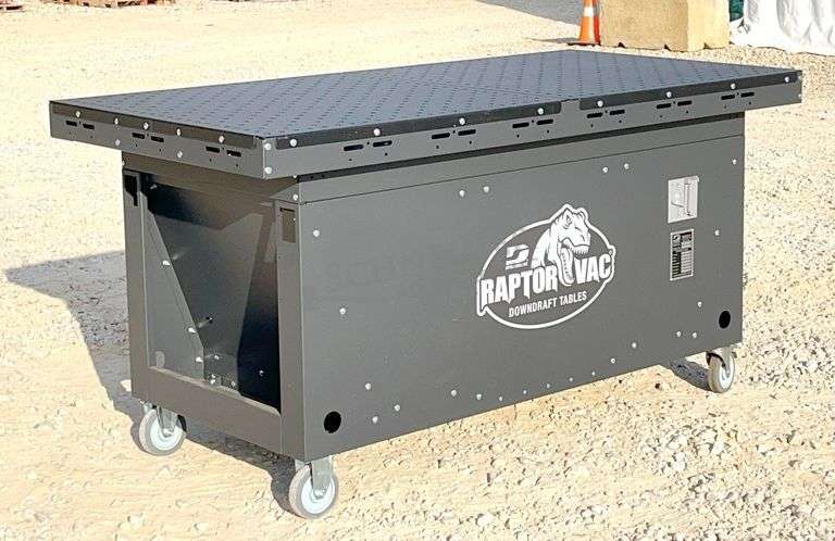 Unused Dynabrake Raptor Vac 3'x6' downdraft woodworking table