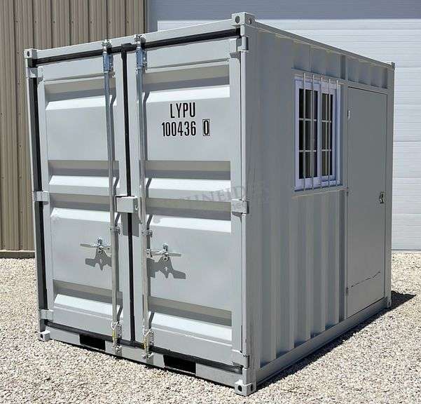 Unused 9' steel storage container