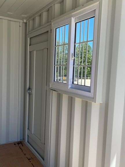 Unused 9' steel storage container