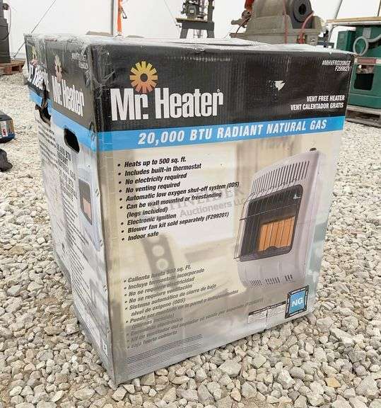 2- Mr. Heater 20,000 BTU natural gas heaters