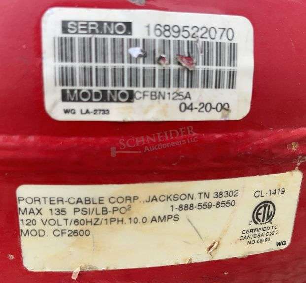 Porter Cable pancake electric air compressor