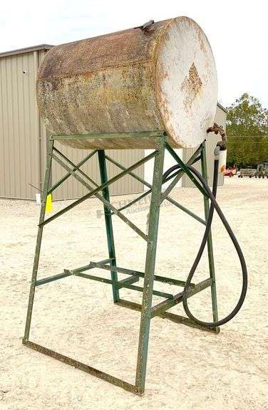 225 gallon steel fuel tank on stand