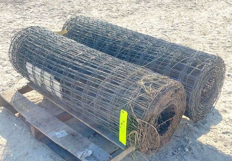 2- rolls of 48" woven wire fencing