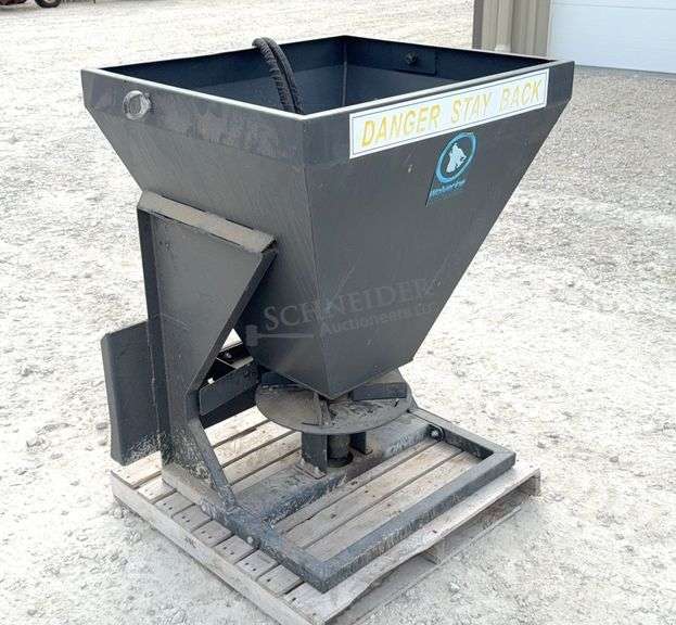 Wolverine skid steer seed spreader