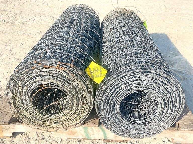 2- rolls of 48" woven wire fencing