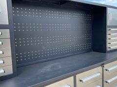 Unused 10' toolbox workbench w/ top