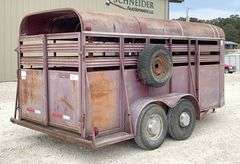 1991 Rawhide 16' stock trailer