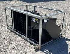 Unused skid steer mixing bucket