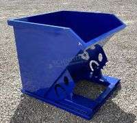 Unused 43" wide dumping hopper for forks