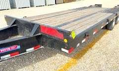 2022 Pitts 24.5' flatbed equipment trailer