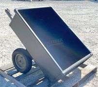 Rugid dumping lawn trailer