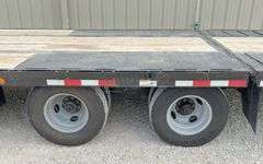 2022 Trailerman 32.5' gooseneck flatbed w/ hydraulic dovetail