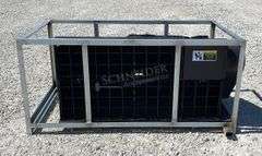 Unused skid steer mixing bucket