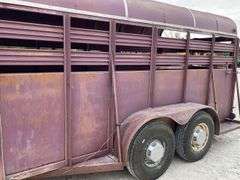 1991 Rawhide 16' stock trailer