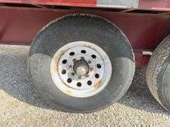 1996 PJ 25' flatbed gooseneck trailer