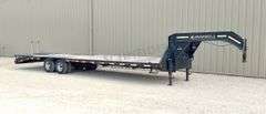 2018 Iron Bull 34' flatbed gooseneck trailer
