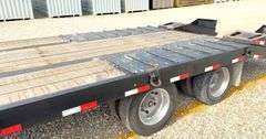 2022 Pitts 24.5' flatbed equipment trailer