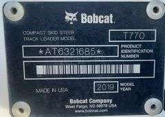 2019 Bobcat T770 skid steer loader