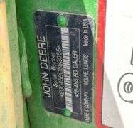 John Deere 458 Standard round baler