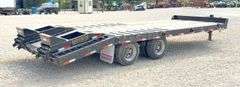2022 Pitts 24.5' flatbed equipment trailer