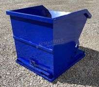 Unused 43" wide dumping hopper for forks