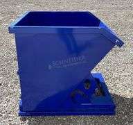 Unused 43" wide dumping hopper for forks