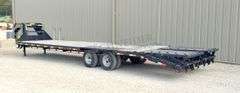 2018 Iron Bull 34' flatbed gooseneck trailer