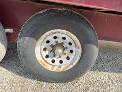 1996 PJ 25' flatbed gooseneck trailer