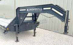 2018 Iron Bull 34' flatbed gooseneck trailer