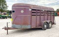 1991 Rawhide 16' stock trailer