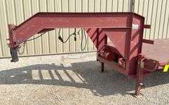 1996 PJ 25' flatbed gooseneck trailer