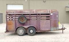 1991 Rawhide 16' stock trailer