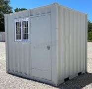 Unused 9' steel storage container