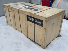 Unused 25' x 33' enclosed carport shed