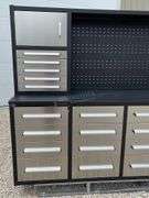 Unused 10' toolbox workbench w/ top