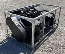 Unused skid steer mixing bucket