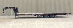 2022 Trailerman 32.5' gooseneck flatbed w/ hydraulic dovetail