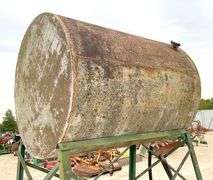 225 gallon steel fuel tank on stand