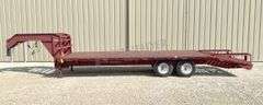 1996 PJ 25' flatbed gooseneck trailer