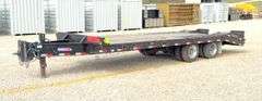2022 Pitts 24.5' flatbed equipment trailer