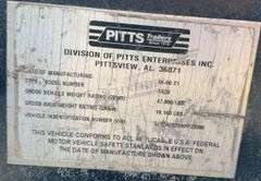 2022 Pitts 24.5' flatbed equipment trailer